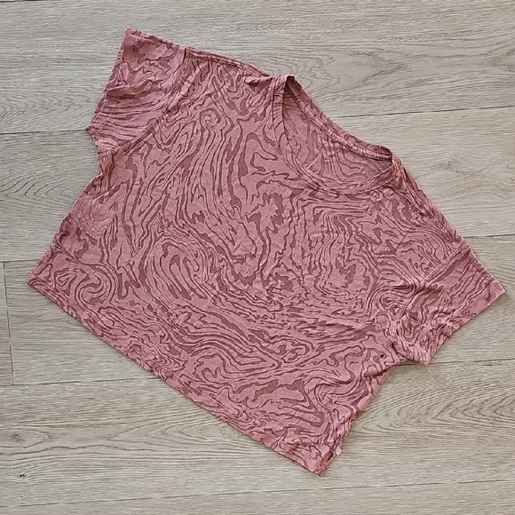 Lululemon Cates Tee Veil Sheer In Spiced Chai, Med *Holes - Read* - Picture 2 of 15